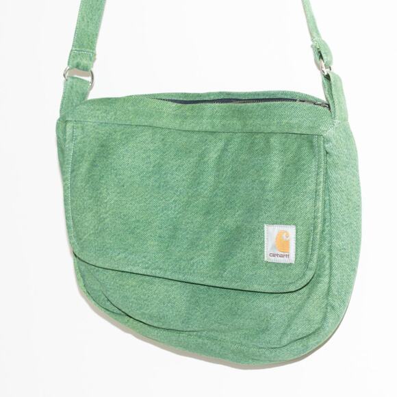 Upcycled carhartt blue denim crossbody bag - Picture 3 of 7